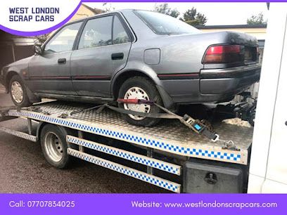 West London scrap cars, Hayes, England