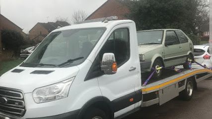 scrap car, West Drayton, England